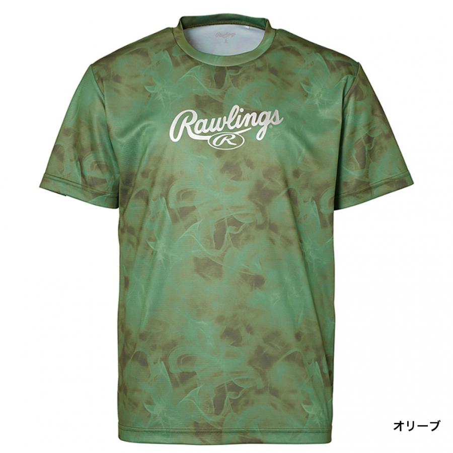 ローリングス メンズ 野球 半袖Tシャツ ゴーストスモークグラフィック Tシャツ AST14S02 Rawlings｜alpen-group｜06