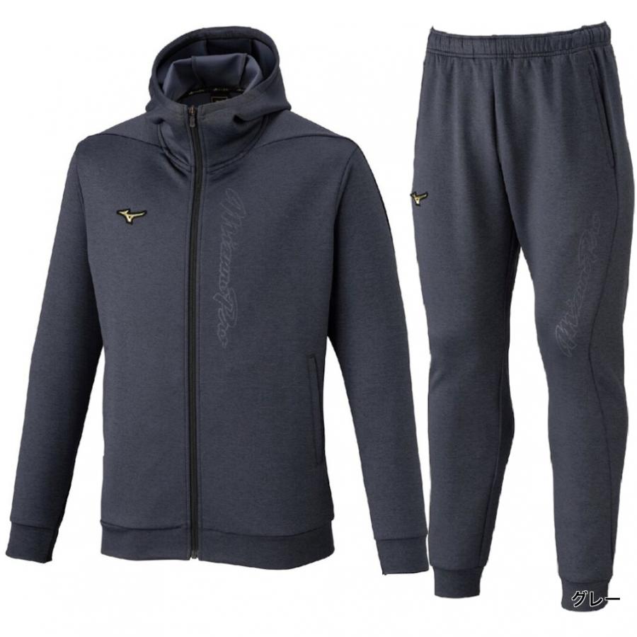MIZUNO（ミズノ） メンズ 上下セット ストレッチスウェットフーディ