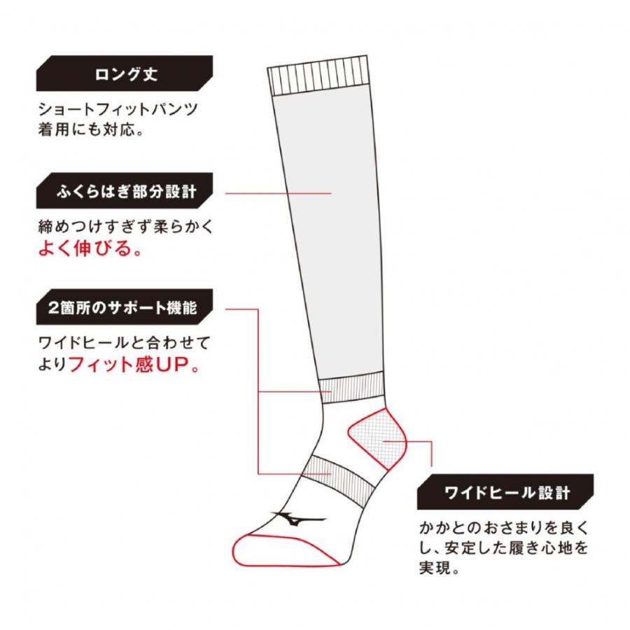 MIZUNO（ミズノ） 野球 ソックス アンダーストッキング 3足組