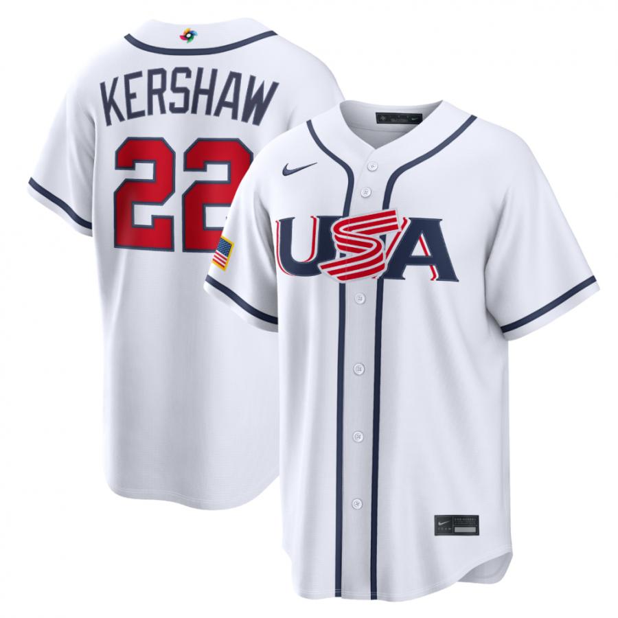 超貴重　WBC アメリカ代表 カーショウ ユニフォーム XL※即完売品 ※正規② NIKE（ナイキ） メンズ 野球 クレイトン・カーショー USA アメリカ
