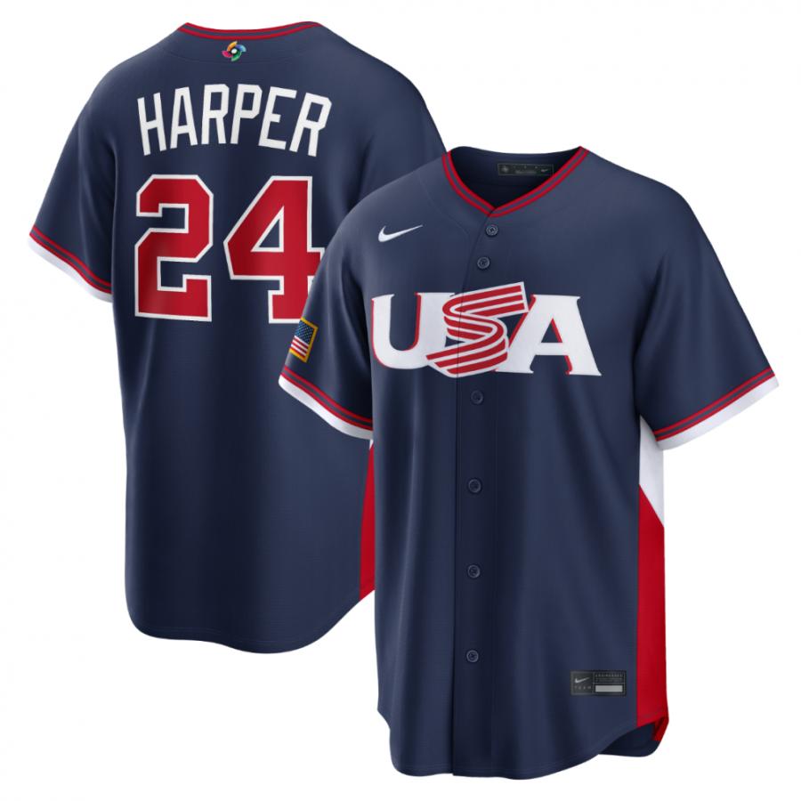 アメリカ　実使用ユニフォーム ブライスハーパー　Bryce Harper WBC NIKE（ナイキ） メンズ 野球 ブライス・ハーパー USA アメリカ