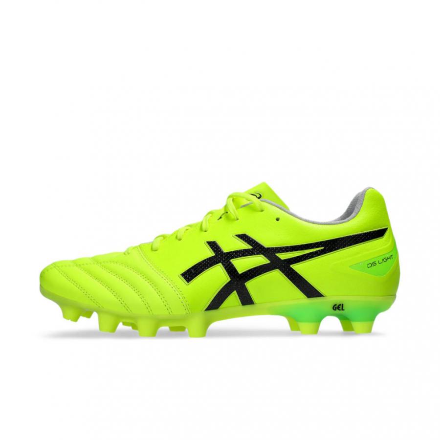 蛍光イエロー ハイカット サッカーシューズ ASICS（アシックス） DS LIGHT WIDE DSライト PRO ワイド 1103A110
