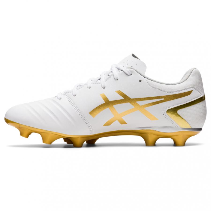 アシックス DS LIGHT WIDE ディーエス ライト ワイド 1103A069 メンズ サッカー スパイクシューズ 3E : ホワイト×ゴールド asics｜alpen-group｜02