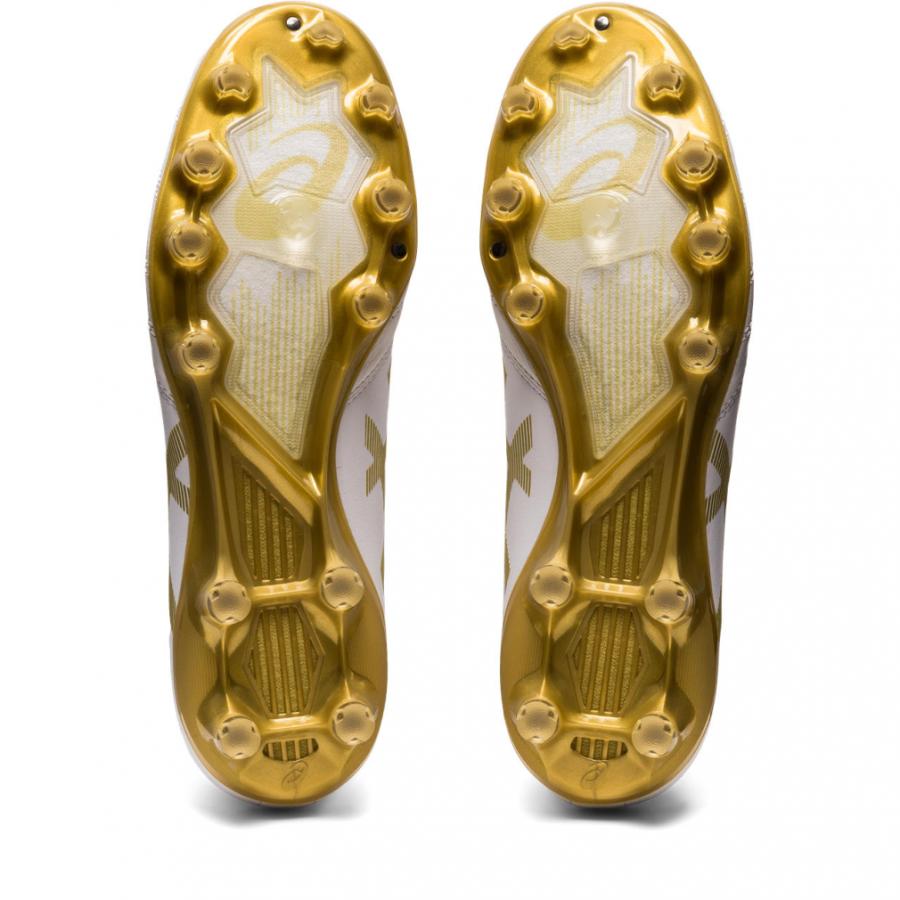 ASICS DS LIGHT サッカーシューズ ホワイト/ゴールド ASICS（アシックス） DS LIGHT X-FLY PRO ディーエス ライト X-フライ