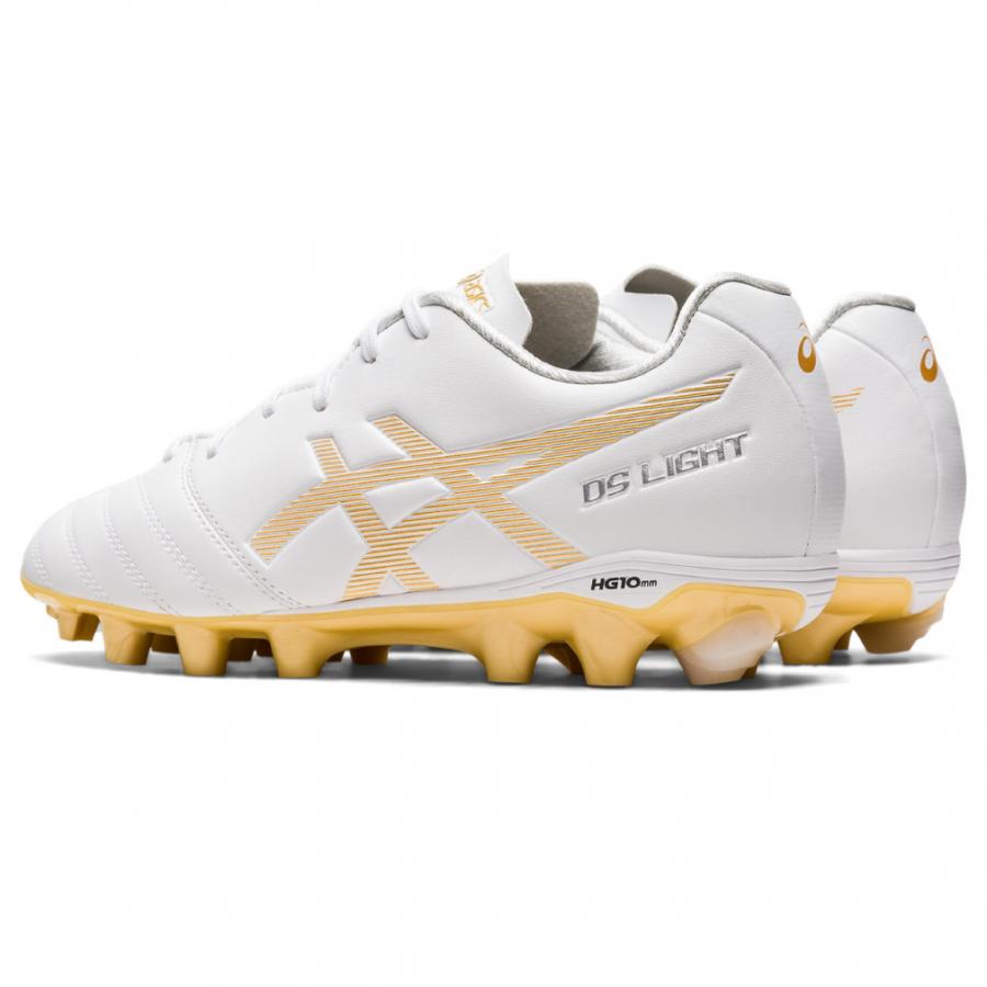 ASICS サッカースパイクシューズ／DS-LIGHT／ホワイト/ゴールド DS LIGHT CLUB TF WIDE | WHITE/PURE GOLD | メンズ サッカー