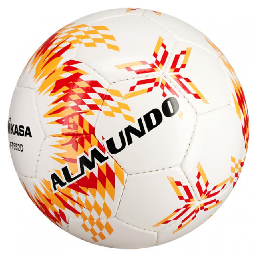 ムーギ ALMUNDO サッカーボール ホワイト/ピンク/イエロー　2個 MIKASA（ミカサ） サッカーボールALMUNDO 検定球5号 手縫い アルムンド