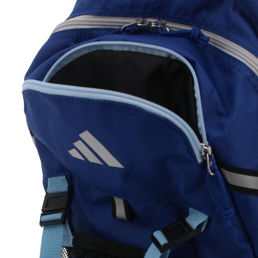adidas（アディダス） ボール用デイパック 24L 青色 外付けネット 