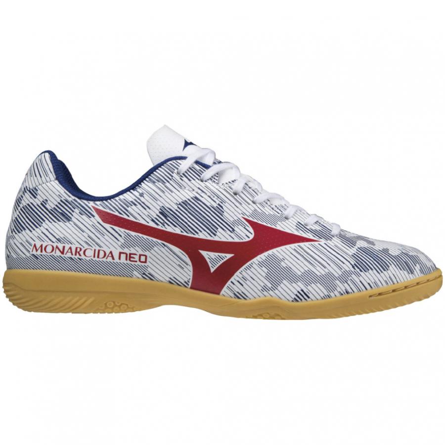 ミズノ モナルシーダ NEO SALA CLUB IN ネオサラクラブイン Q1GA212362 メンズ フットサル シューズ 3E : ホワイト×レッド MIZUNO|alpen-group|03