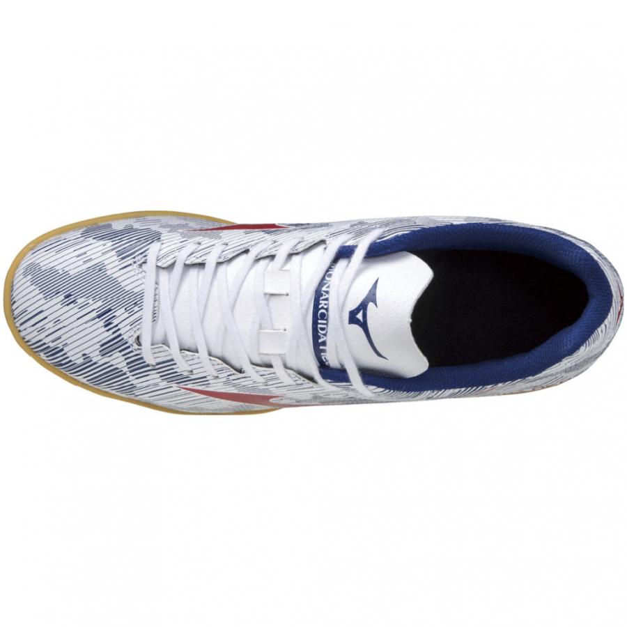 ミズノ モナルシーダ NEO SALA CLUB IN ネオサラクラブイン Q1GA212362 メンズ フットサル シューズ 3E : ホワイト×レッド MIZUNO|alpen-group|05