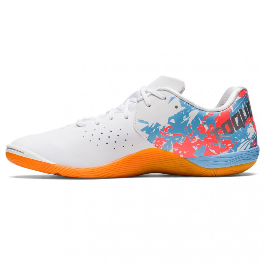 【新品未使用】デスタッキ K FF ホワイト×スカイブルー　25.5cm アシックス] フットサルシューズ TOQUE 7 フットサルシューズ