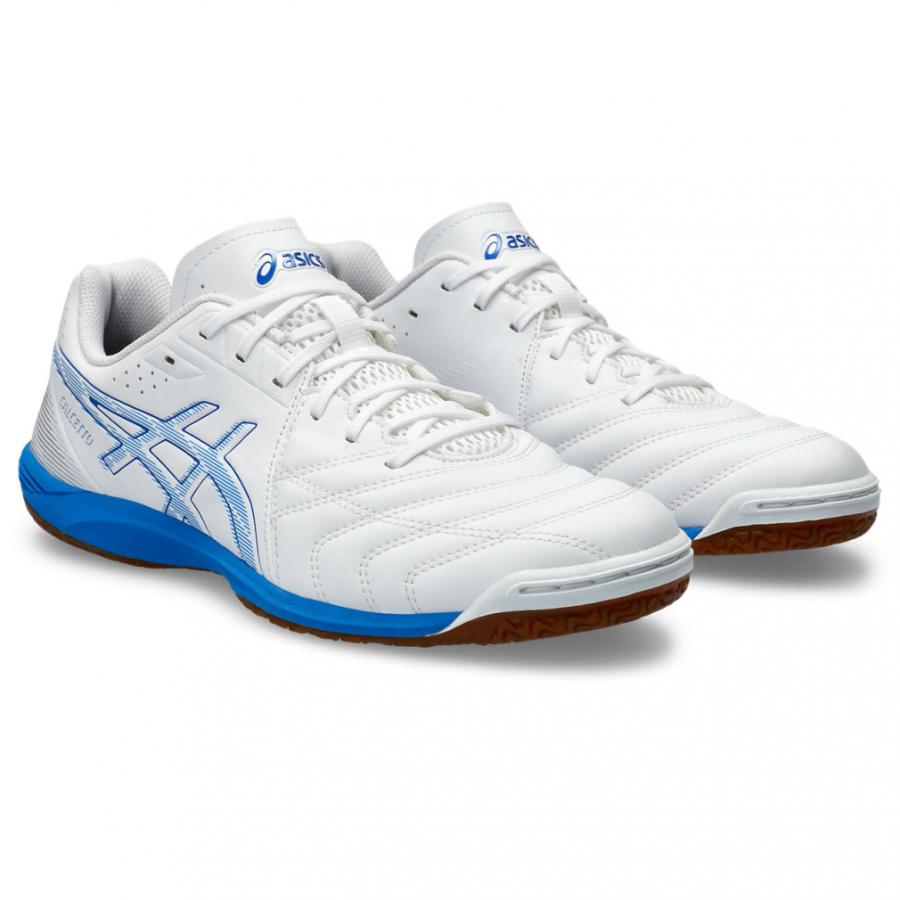 アシックス CALCETTO WD 9 カルチェット WD 9 1113A037 フットサル シューズ 3E : ホワイト×ブルー asics｜alpen-group｜05