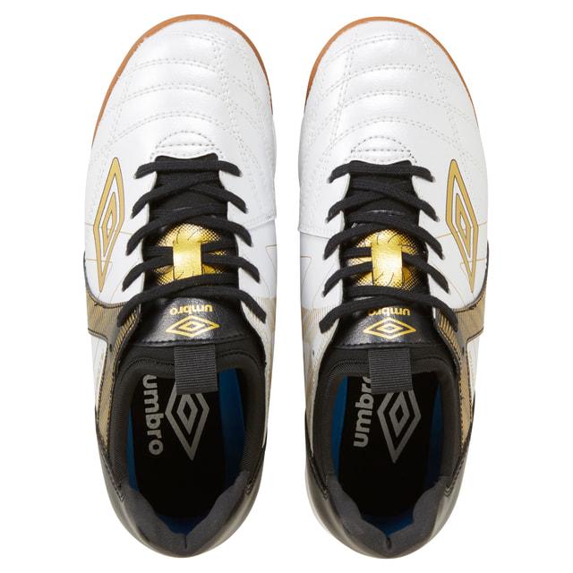 Umbro Accuro サッカーシューズ ホワイト/ゴールド　アンブロ umbro（アンブロ） アルペン・スポーツデポ限定 UMB BL JR WD NEO AP
