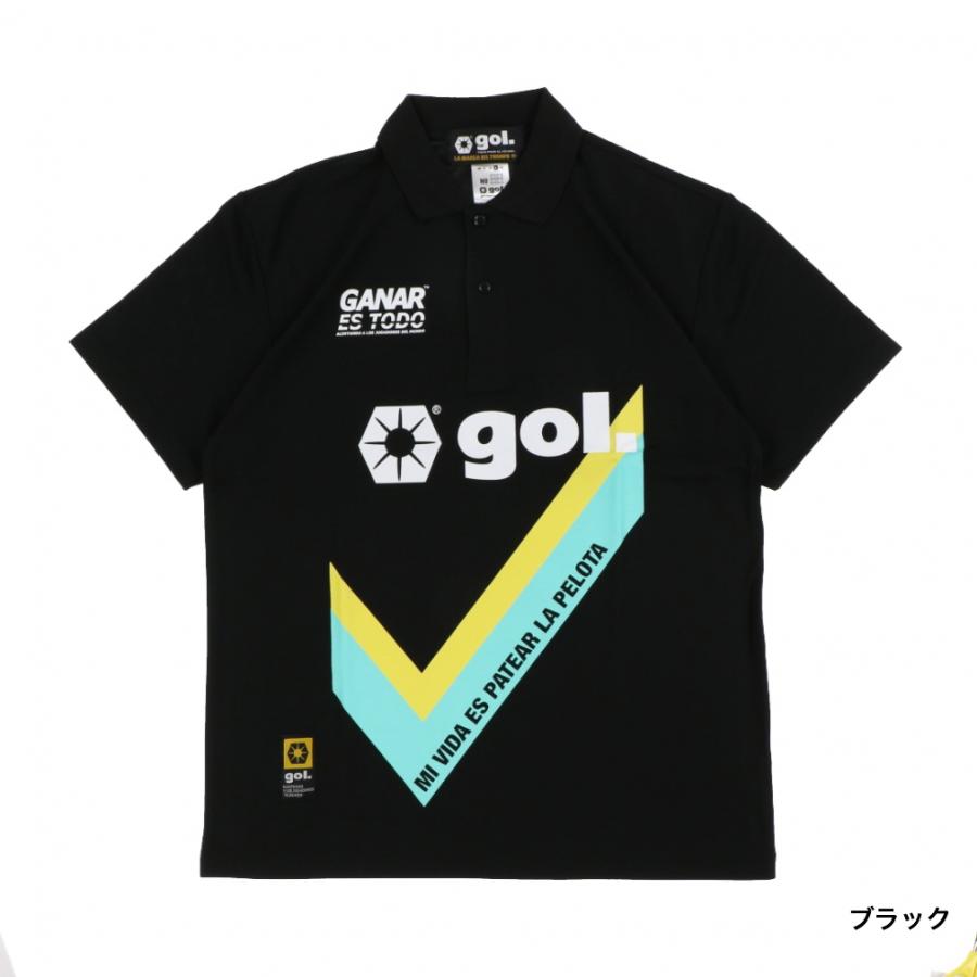 ゴル メンズ サッカー/フットサル 半袖シャツ ドライポロシャツ