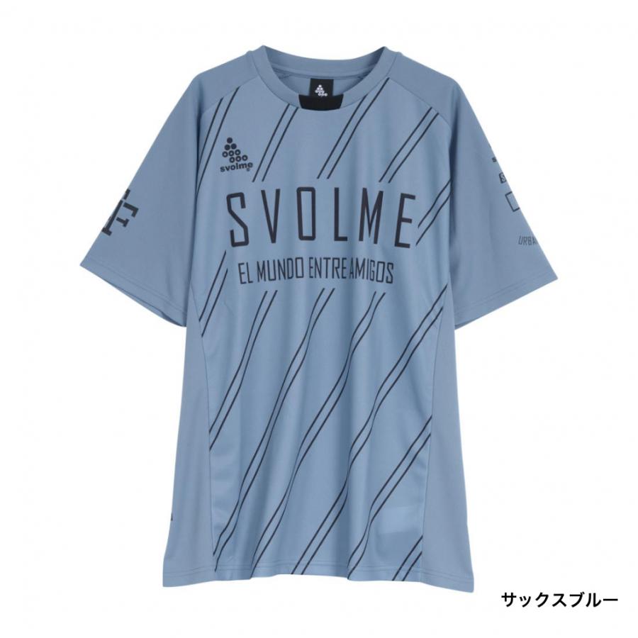 スボルメ メンズ サッカー/フットサル 半袖シャツ ストライプ TRトップ24SDG 1241-23100 吸汗速乾 UVカット SVOLME｜alpen-group｜05