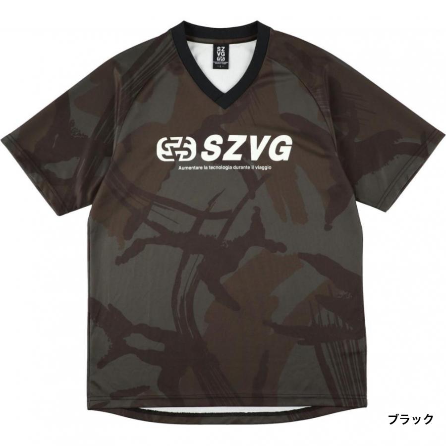 スパッツィオ メンズ サッカー/フットサル 半袖シャツ Vネックカモ昇華プラシャツ 接触冷感 VG0067 SPAZIO｜alpen-group｜02