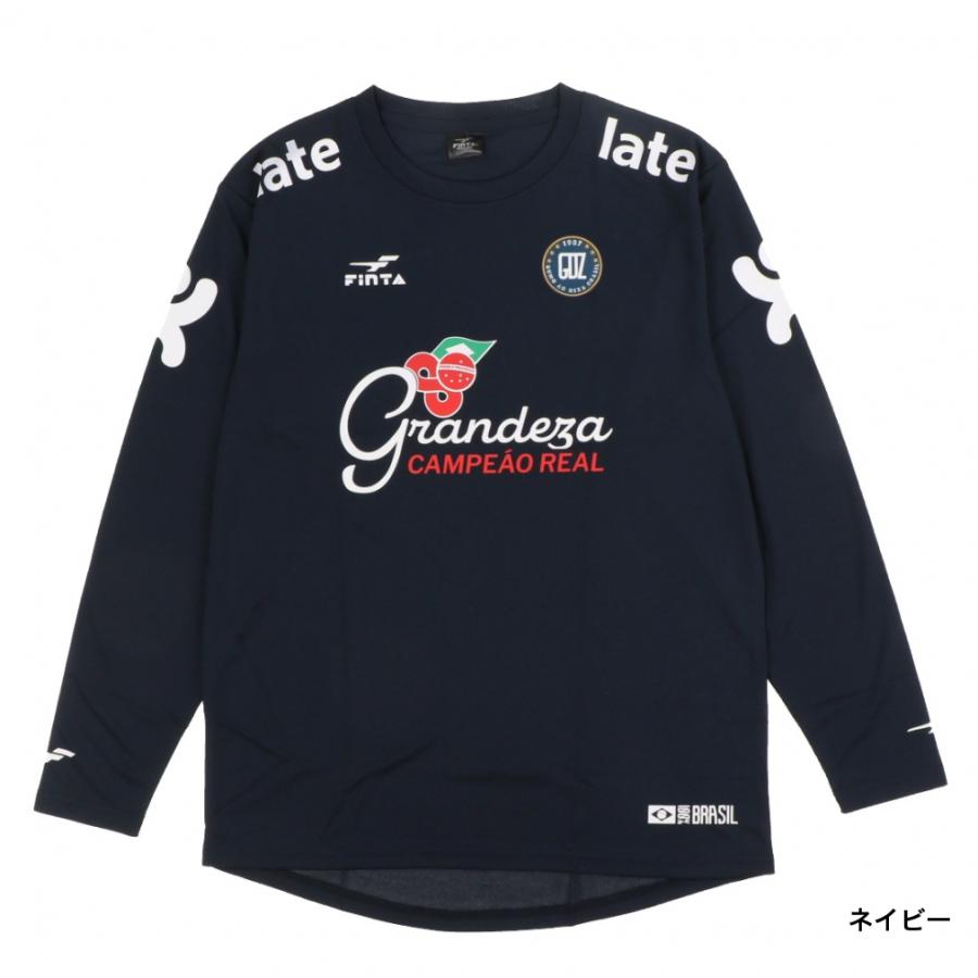 FINTA サッカー 長袖トレーニングシャツ tシャツ 黒ブラジル FINTA（フィンタ） メンズ サッカー/フットサル 長袖シャツ GDZ-L/S