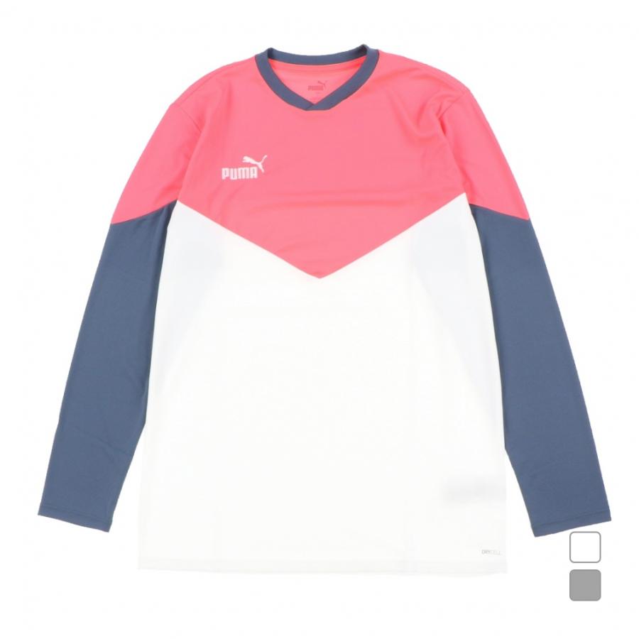 PUMA プーマ メンズ サッカー/フットサル 長袖シャツ INDIVIDUAL PUMA プーマ メンズ サッカー/フットサル 長袖シャツ INDIVIDUAL