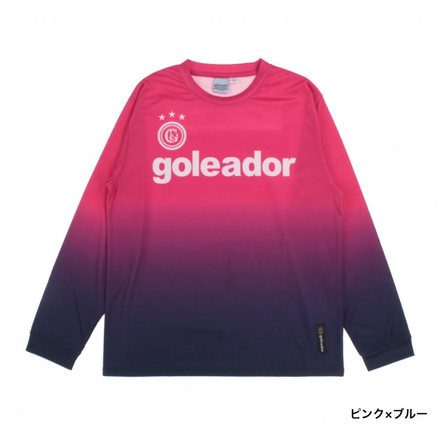 goleador サッカーウェア 上下セット ピンク/紺Lサイズ goleador ゴレアドール ベーシックプラTシャツ 半袖