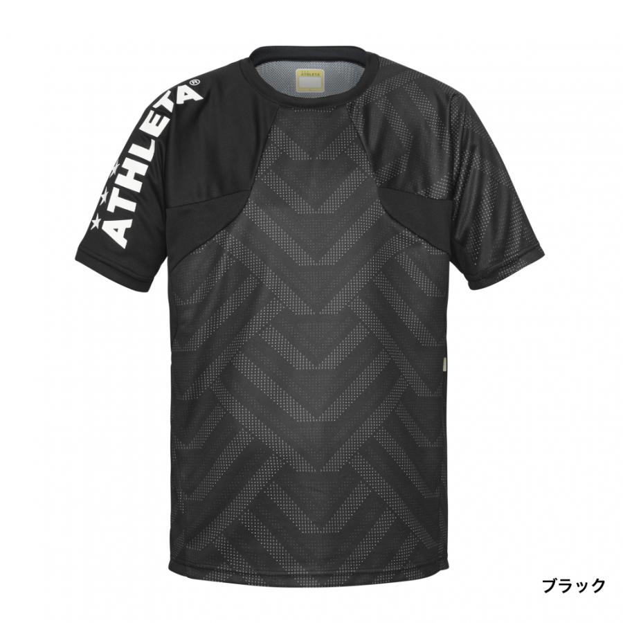 アスレタ 半袖プラクティスシャツ ブラック M FESTIVAL BRASIL ATHLETA（アスレタ） ジュニア キッズ・子供 サッカー/フットサル 半袖