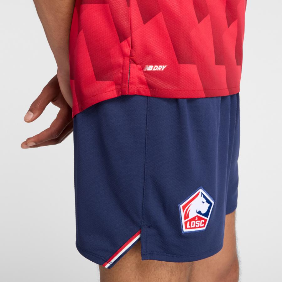 ニューバランス(New Balance) サッカー リーグ・アン LOSCリール プレゲームシャツ ホームレプリカ 半袖 メンズ MT231077 レッド Lサイズ New Balance（ニューバランス） メンズ サッカー ライセンスシャツ
