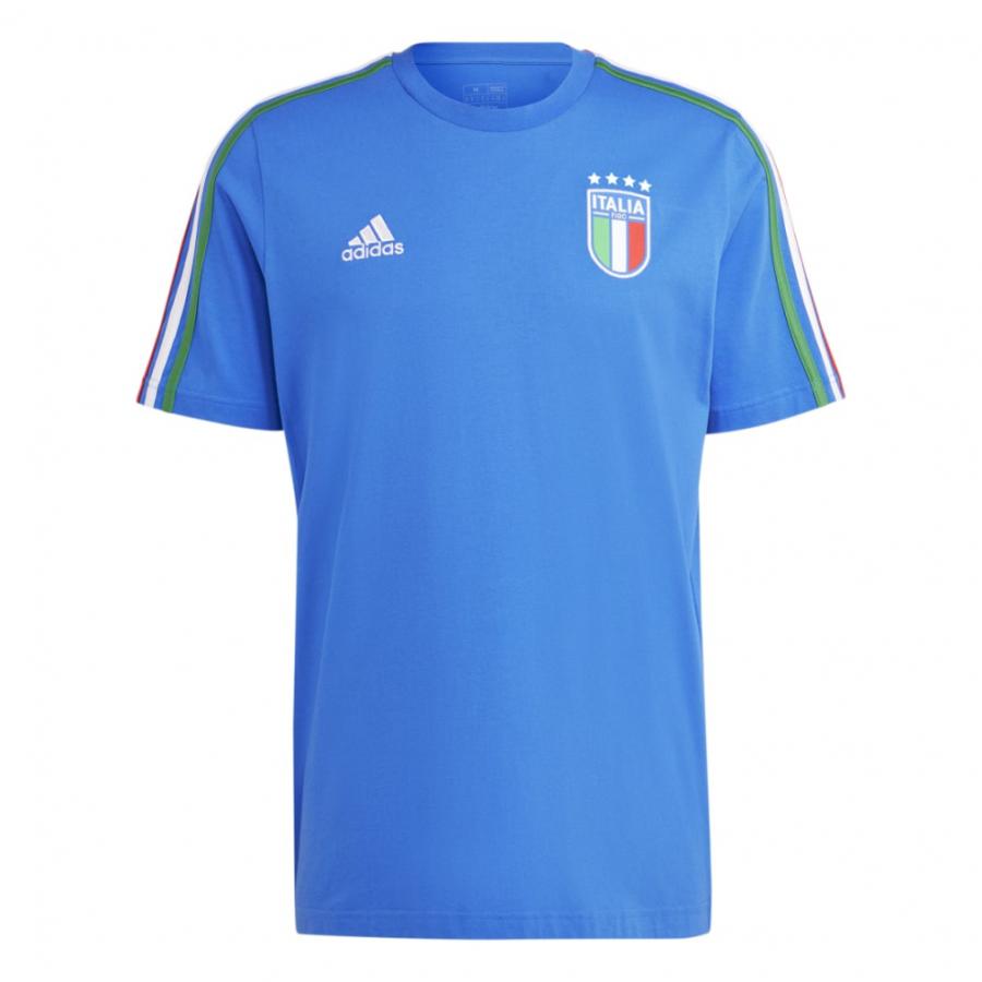 アディダス メンズ サッカー/フットサル ライセンスシャツ イタリア DNA スリーストライプス 半袖Tシャツ IU2108 : ブルー adidas｜alpen-group｜06