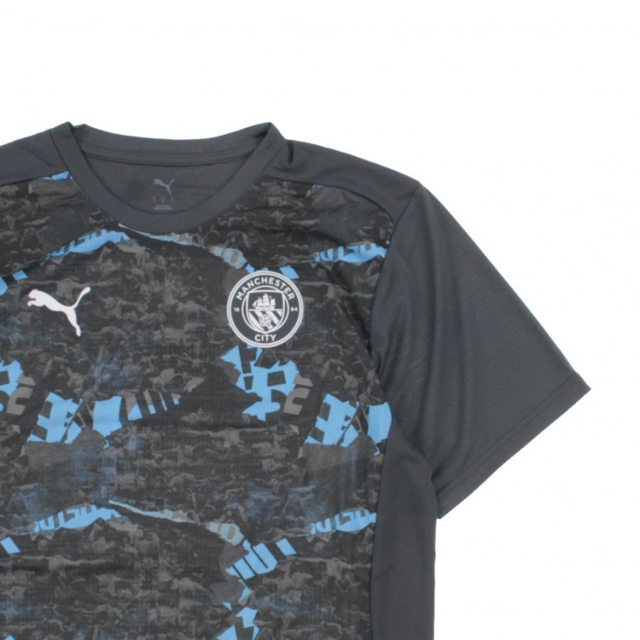 PUMA（プーマ） メンズ サッカー/フットサル ライセンスシャツ 2024-25 マンチェスター・シティ プレマッチ半袖シャツ MCFC ...