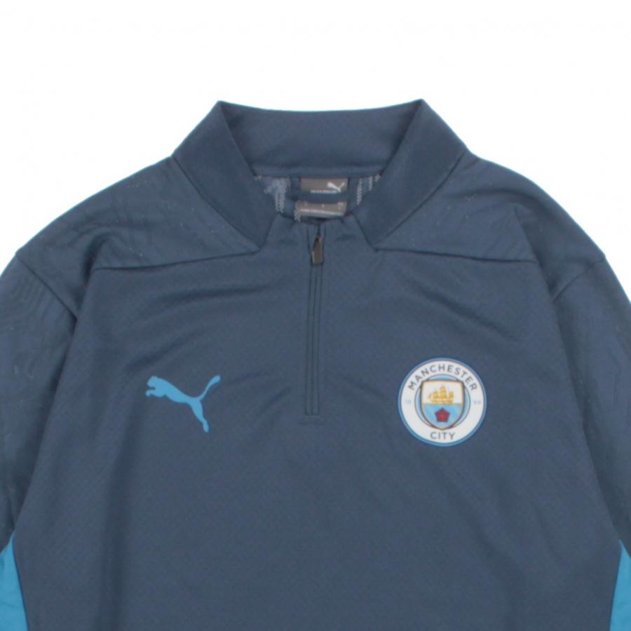 PUMA（プーマ） メンズ サッカー/フットサル ライセンスジャケット MCFC マンチェスターシティFC トレーニング 1/4 ジップ ...