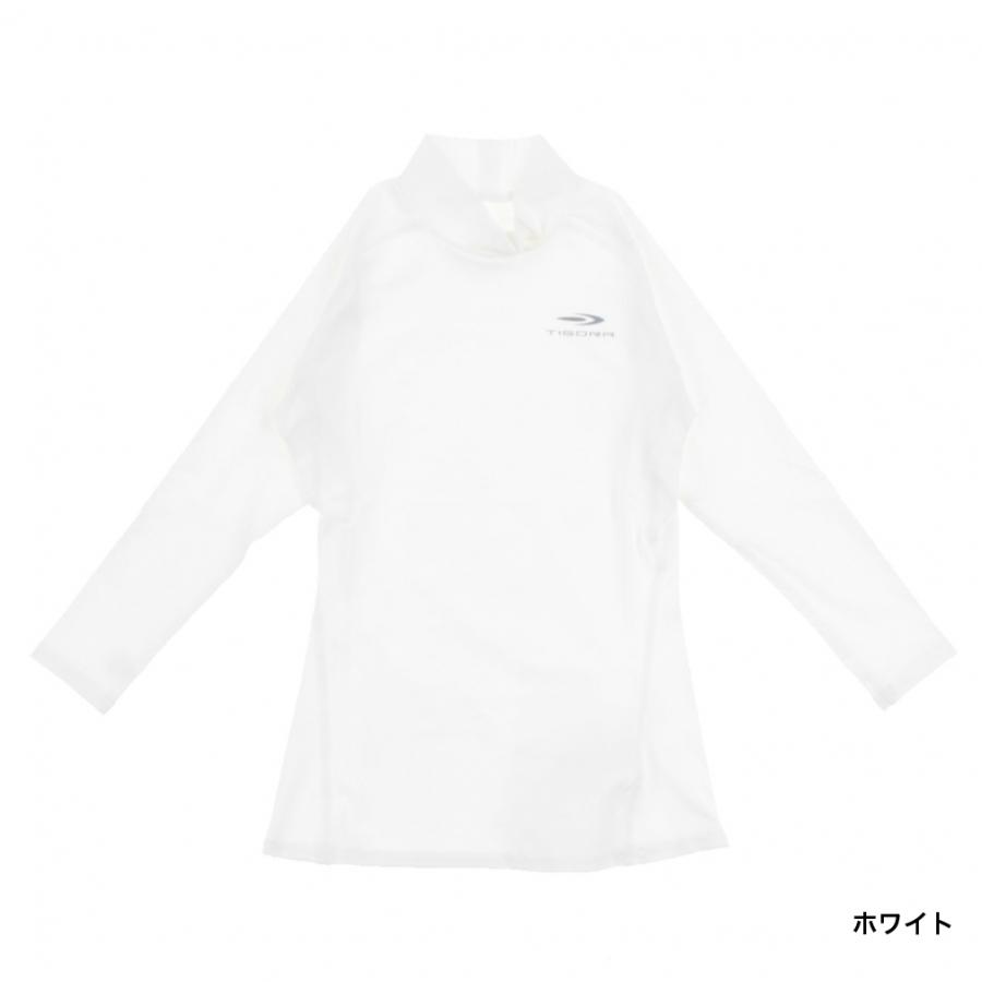 RUSSELUNO ラッセルノ　ナイロンインナー長袖シャツ　ホワイト 新品 ラッセルノ モックネック 鹿の子 ロングスリーブシャツ (6/XL