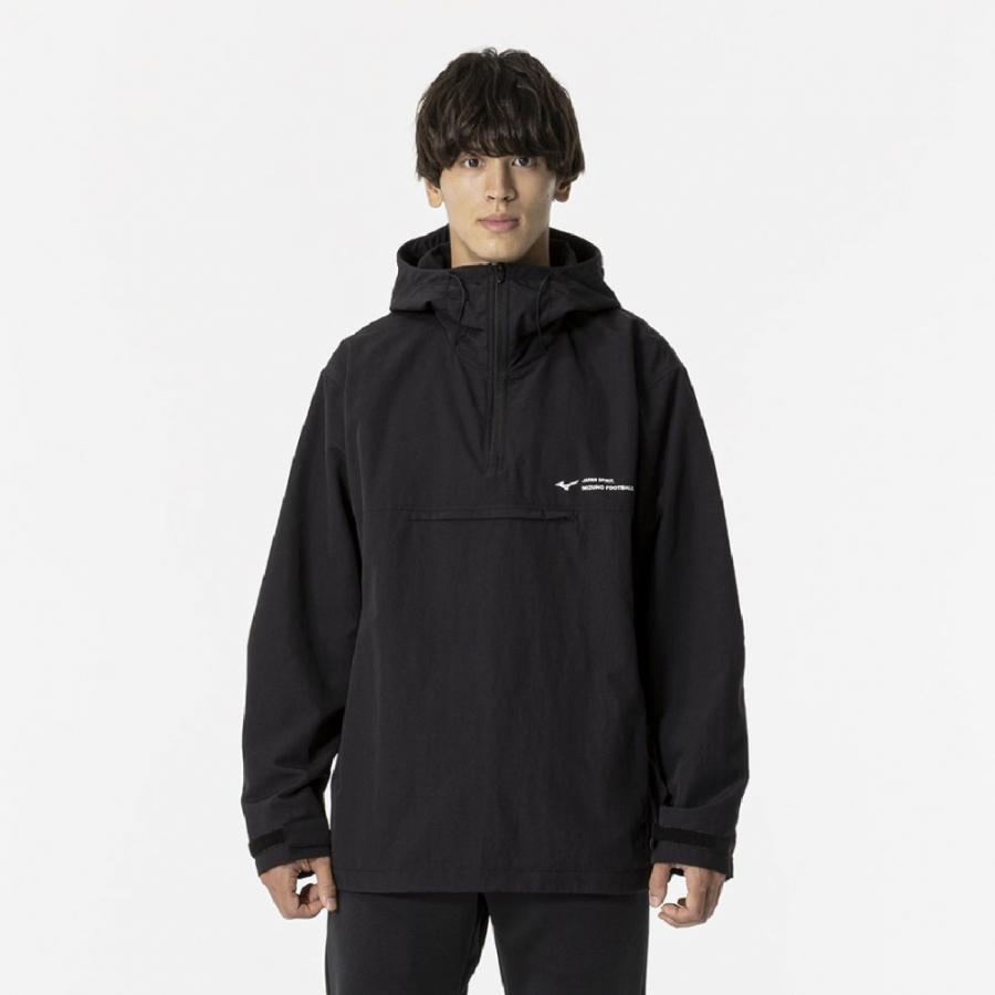 TRD MIZUNO ブラックナイロンジャケット MIZUNO（ミズノ） メンズ サッカー/フットサル ジャージジャケット PRO