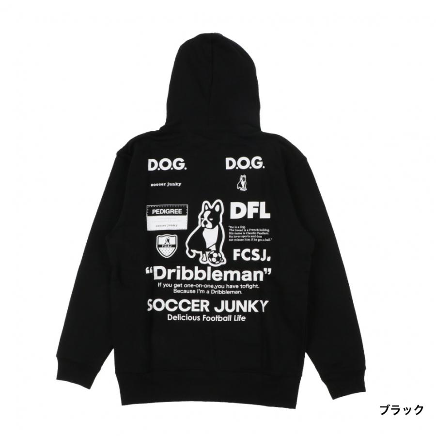 サッカージャンキー メンズ サッカー/フットサル Dribbleman ドリブルマン スウェットフーディー スウェットパーカー フード付きパーカー SJ23D13 SOCCER JUNKY｜alpen-group｜02