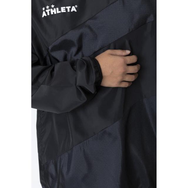 ATHLETA ピステ・ウィンドブレーカー Lサイズ ブラック　まんま ATHLETA（アスレタ） メンズ サッカー/フットサル ピステシャツ 防風