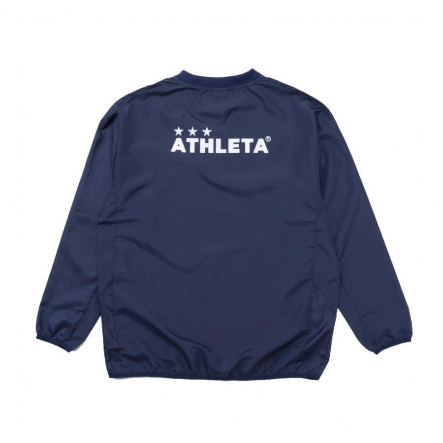 ATHLETA ネイビー 長袖ピステM ATHLETA（アスレタ） メンズ サッカー/フットサル ピステシャツ 防風