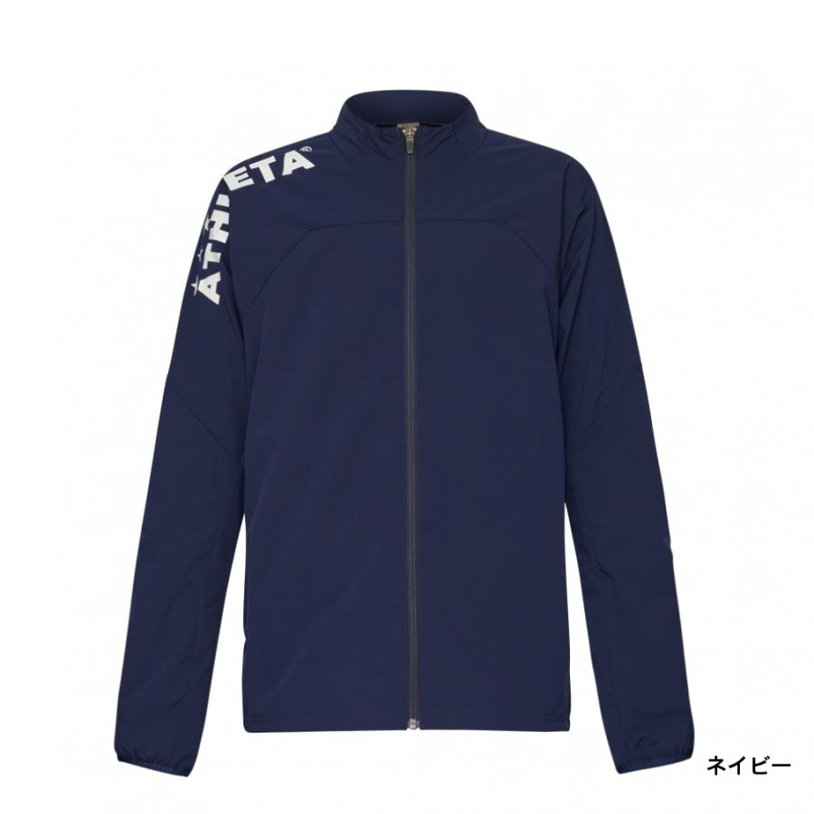 アスレタ ジュニア サッカー/フットサル フルジップ 裏地付きストレッチウインドジャケット 02400J ATHLETA｜alpen-group｜02