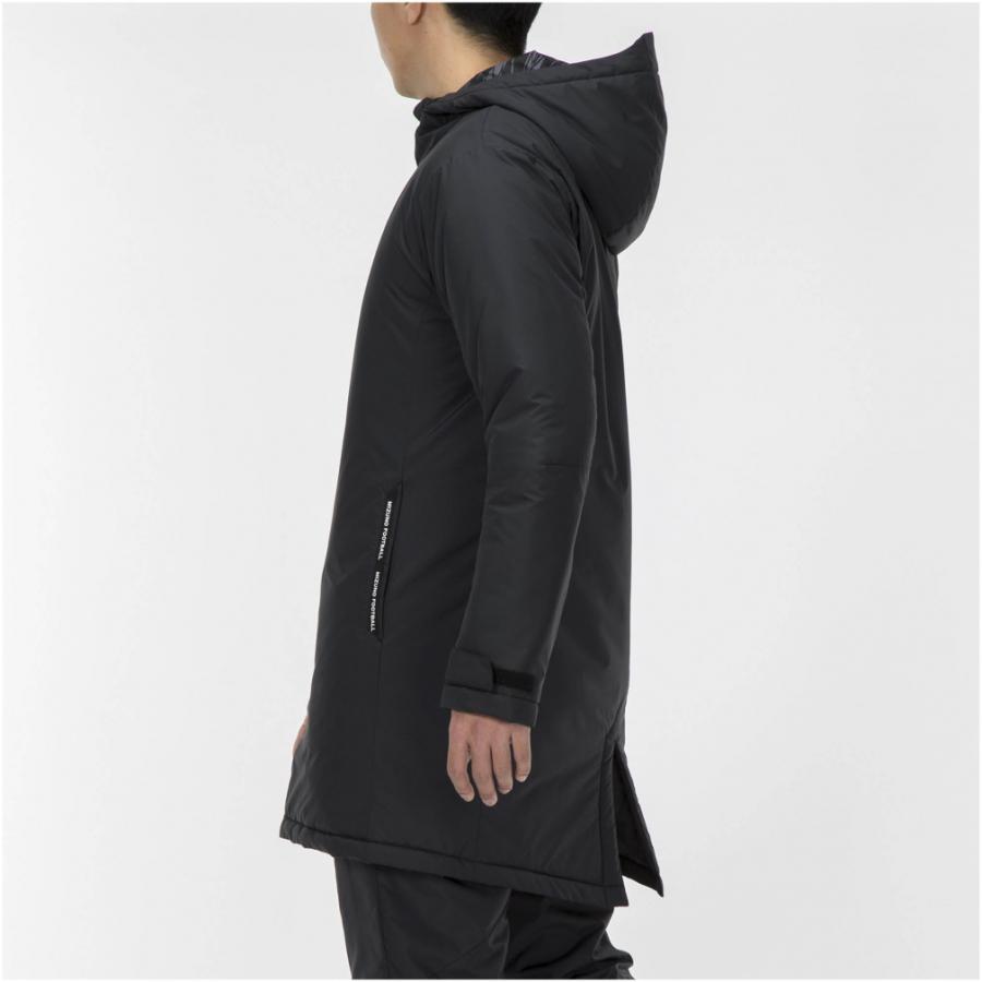 ミズノ サッカーベンチコート PRO中綿ハーフコート ブラック　M 楽天市場】ミズノ サッカーウェア ベンチコート メンズ PRO ハーフ