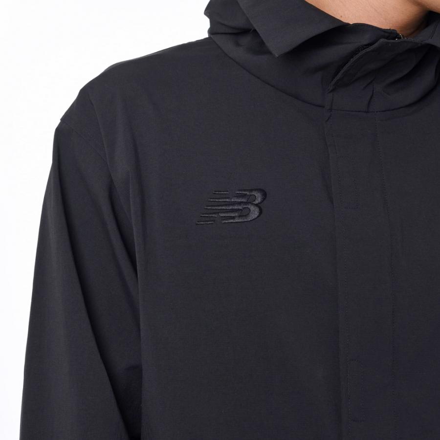 ベンチコート　ニューバランス  メンズ　黒 New Balance 中綿ベンチコート ロング丈 メンズ アウター