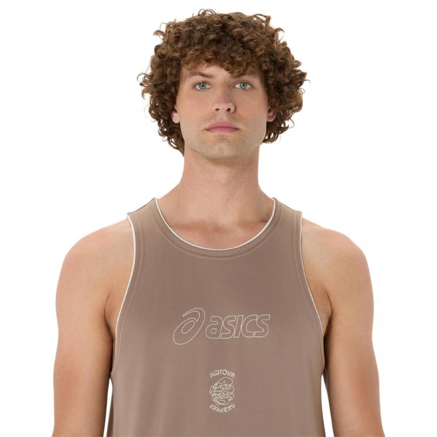TAN タンクトップ ASICS（アシックス） メンズ レディス バスケットボール ノースリーブ