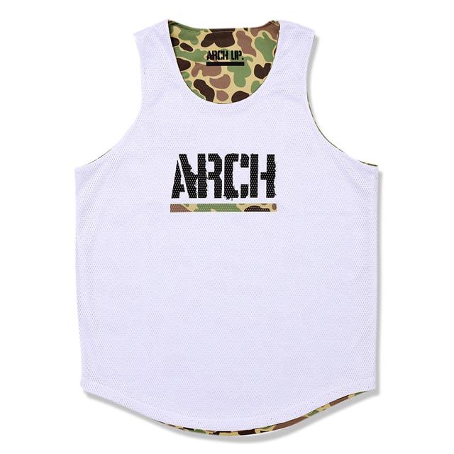 アーチ メンズ レディス バスケットボール ノースリーブシャツ Arch duck camo rev. tank「DRY」T226-102 Arch_5