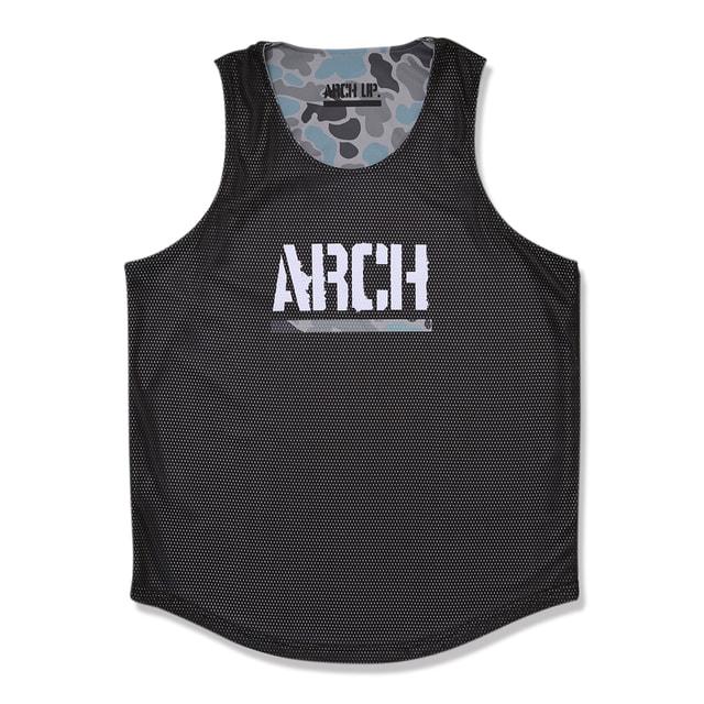 アーチ メンズ レディス バスケットボール ノースリーブシャツ Arch duck camo rev. tank「DRY」T226-102 Arch_7