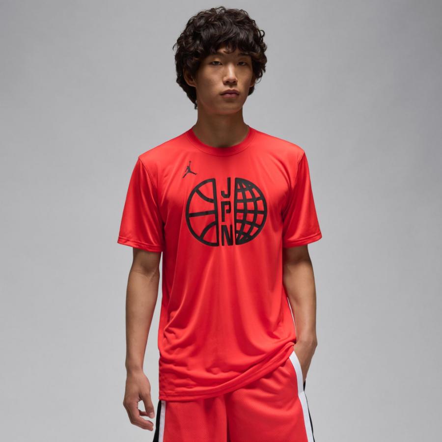 ジョーダン メンズ レディス バスケットボール 日本代表 半袖Tシャツ 応援Tシャツ Japan Practice PRACTICE TEE OLY24 FQ3672-673 JORDAN