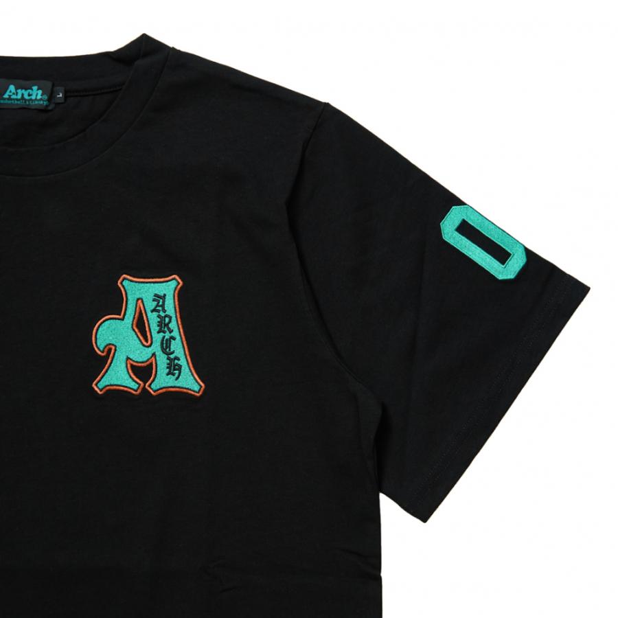 アーチ メンズ レディス バスケットボール 半袖Tシャツ vintage A