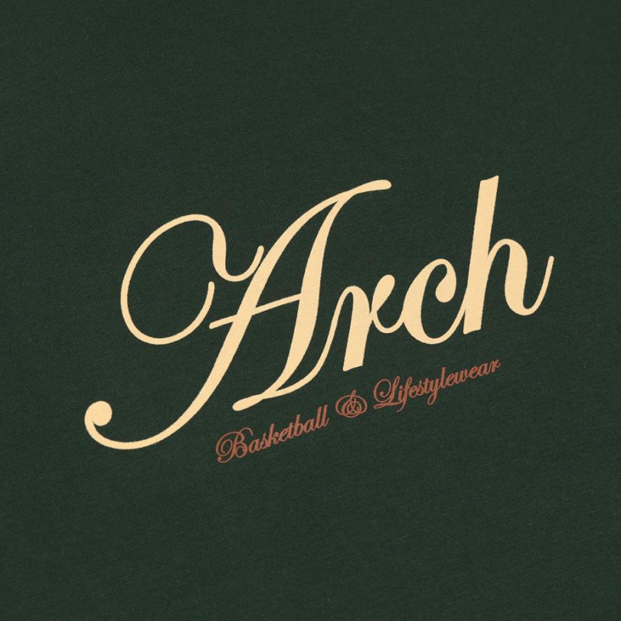 アーチ メンズ レディス バスケットボール 半袖Tシャツ cursive logo flocky tee T124 Arch : アルペン ...