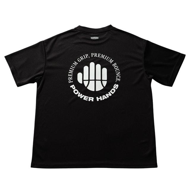 バスケットイラストTシャツ ブラック新品 タチカラ メンズ レディス バスケットボールウェア 半袖Tシャツ POWER