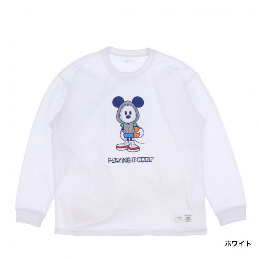 未使用 LINK@ ディズニー ミッキーアンドフレンズ 長袖シャツ ホワイト DISNEY】ミッキー&フレンズ / バックプリント長袖Tシャツ(80cm