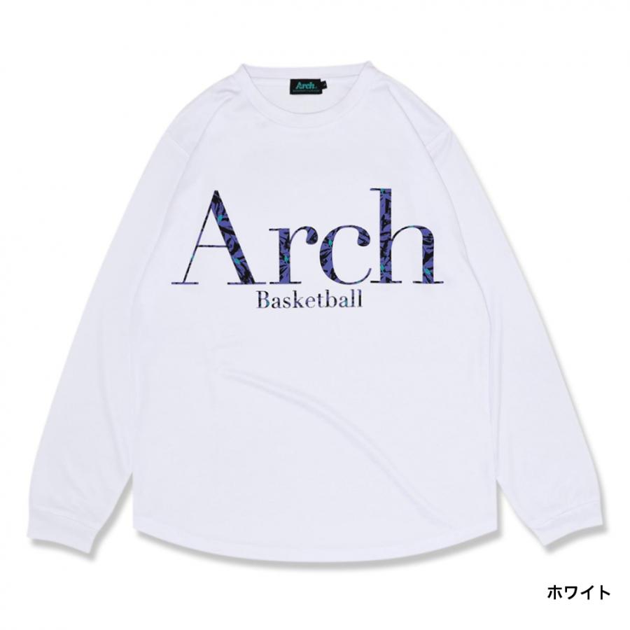 アーチ メンズ レディス バスケットボール 長袖Tシャツ brushed bloom