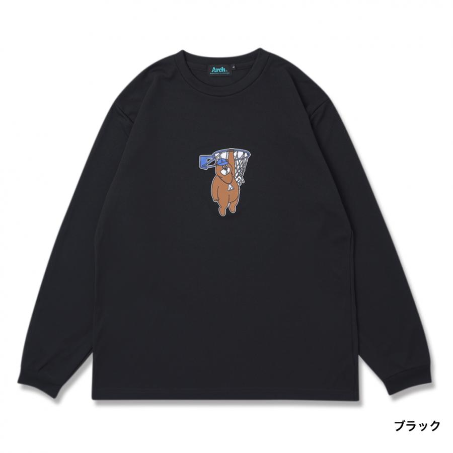 アーチ メンズ レディス バスケットボール 長袖Tシャツ My hoop
