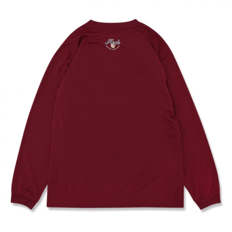 アーチ メンズ レディス バスケットボール 長袖Tシャツ oval logo L/S