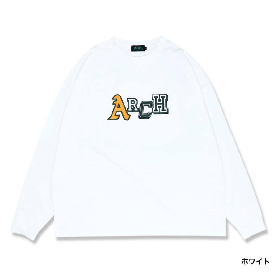 アーチ メンズ レディス バスケットボール 長袖Tシャツ multi fonts