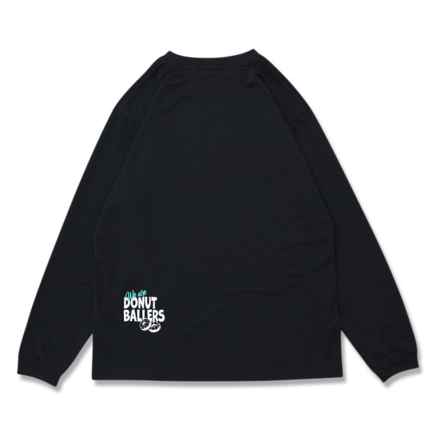 アーチ メンズ レディス バスケットボール 長袖Tシャツ donut ballers
