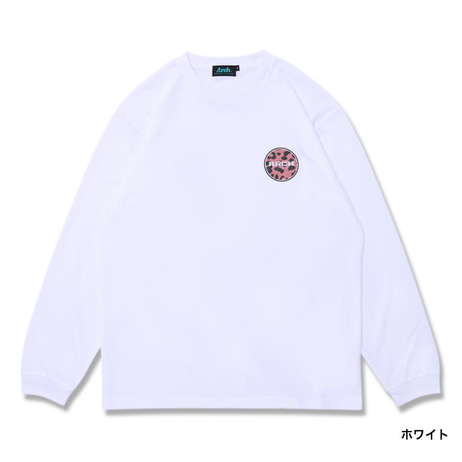 アーチ メンズ レディス バスケットボール 長袖Tシャツ Arch leopard