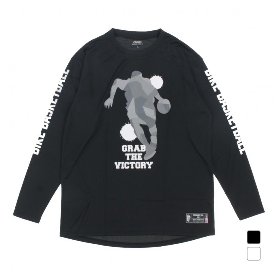 BIKE（バイク） メンズ レディス バスケットボール 長袖Tシャツ ナガソ